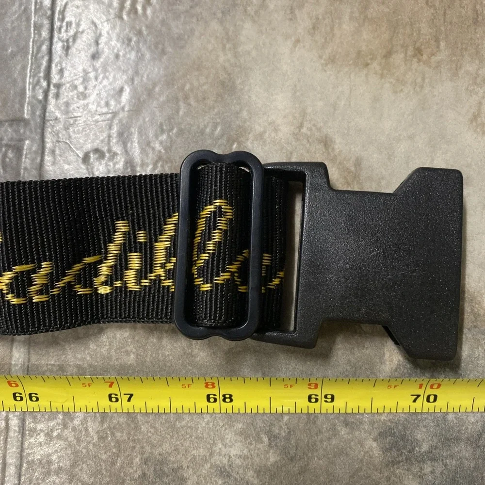 Cadillac Luggage Adjustable Strap Woven Logo Black Gold‎ Buckle Approx 70